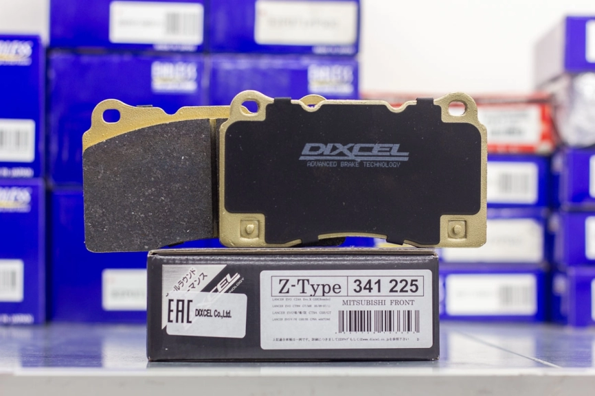 Тормозные колодки Dixcel Z type 341225 Mitsubishi Lancer Evolution EVO CP9A CT9A CT9W CZ4A Brembo® 4pot передние фото 1