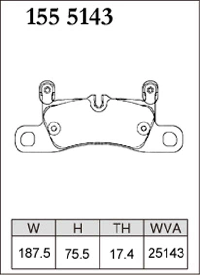 Тормозные колодки Dixcel Premium P-1555143 Porsche Cayenne 958 Cayman Boxster 982 задние фото 1