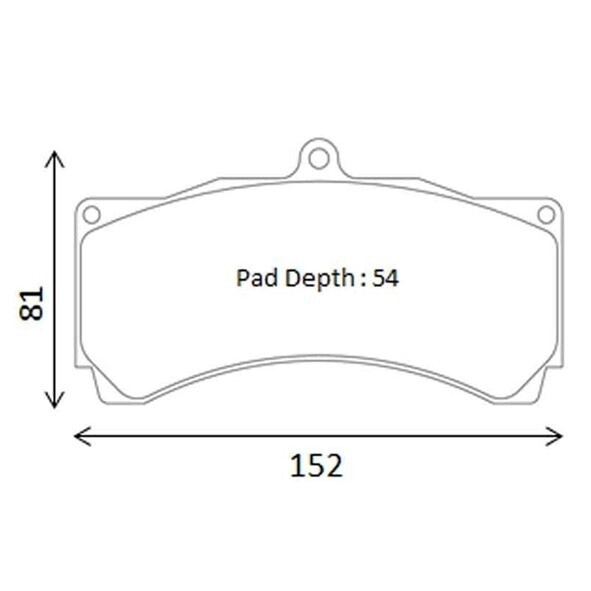 Тормозные колодки Winmax W6.5 (RS19) 819B 18mm RCP086 AP racing 6pot D54 TH18 CP4098 CP5555, Alcon, Proma фото 3