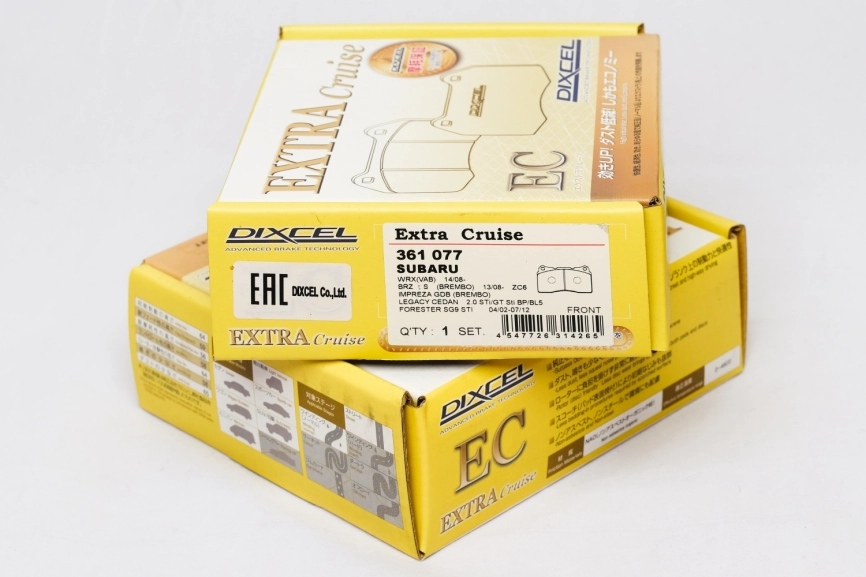 Тормозные колодки Dixcel EXTRA Cruise EC 361077 Subaru Brembo® 4POT передние фото 3