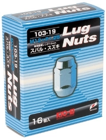 Колесные гайки KYO-EI Lug nuts 19hex M12x1,25 16 шт черные фото 2