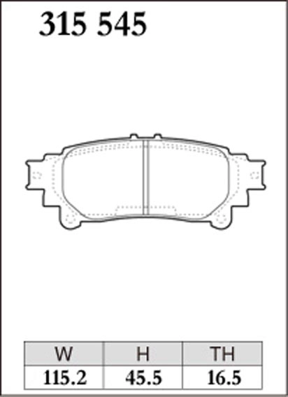 Тормозные колодки Dixcel EXTRA Speed ES-315545 OEM 44664813079 Lexus RX350 RX450H RX200t RX270 задние фото 1