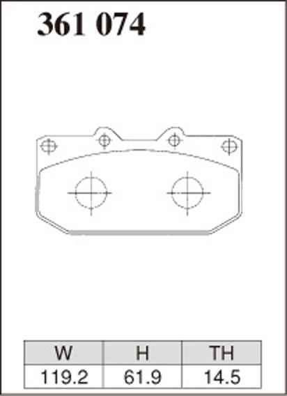 Тормозные колодки Dixcel Z type Z-361074 Sumitomo® 4pot Subaru Forester Impreza GC GF GD GG WRX STi Legacy B4 передние фото 1