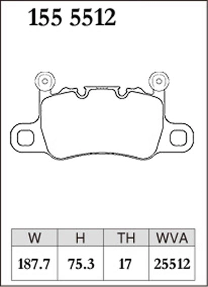 Тормозные колодки Dixcel Z type Z-1555512 Porsche 911 GT3 Turbo (991, 922), 718 Cayman GT4 (982) задние фото 1