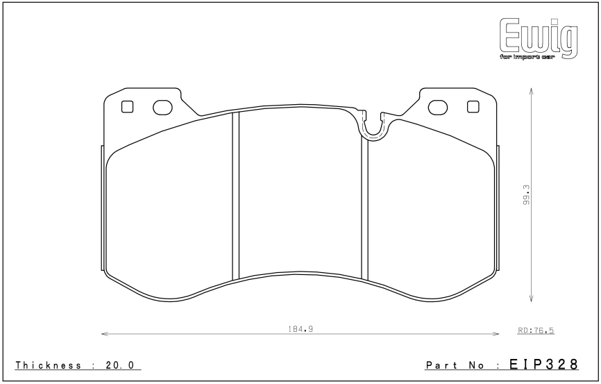 Тормозные колодки Endless EIP328 CC-Rg BMW M3 M4 Competition G80 G82 G83 2021-, Street/Circuit compound, передние фото 1