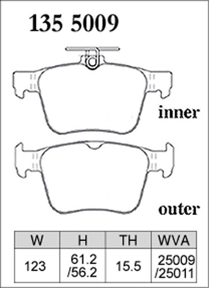 Тормозные колодки Dixcel EXTRA Speed ES-1355009 VAG AUDI A3 TT VW GOLF 7 17inch задние фото 1