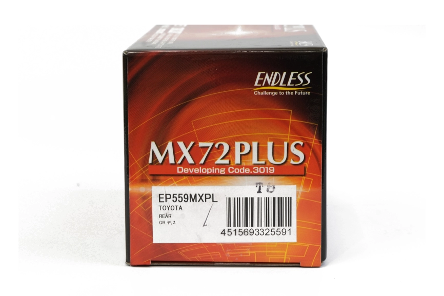 Тормозные колодки Endless EP559 MX72 PLUS Toyota GR Yaris ヤリス  GXPA16 I RC・17,18" wheel, RZ ハイパフォーマンス, задние фото 3